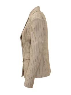 Double Breasted Pinstripe Blazer