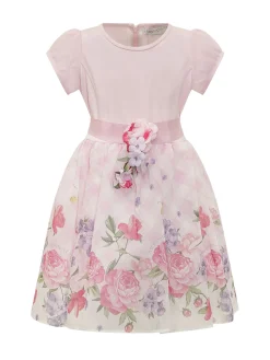 Dress with Floral Skirt