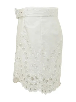 Dune Shorts with Broderie Details