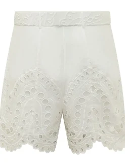 Dune Shorts with Broderie Details