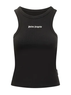 Fitted Tank Top with Logo