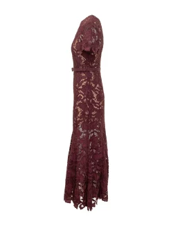 Floral Lace Midi Dress