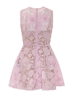 Floral Lace Mini Dress