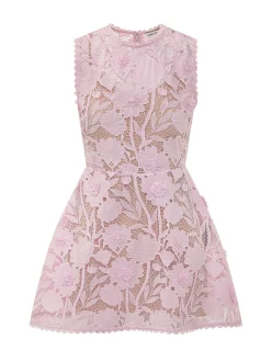 Floral Lace Mini Dress