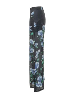 Frangipane Floral Print Trousers