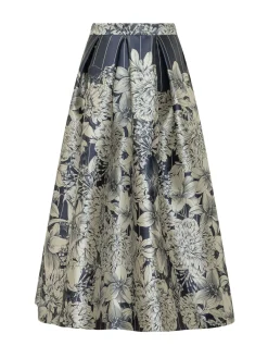 Full Skirt with Floral Print