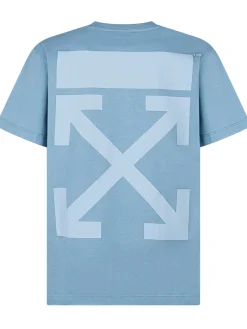 Garment-Dyed T-Shirt with OFF Logo