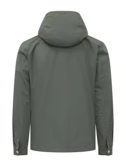 Giacca Fenzi con Cappuccio e Tasche Applicate