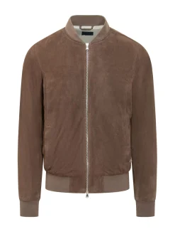 Giacca in Suede con Zip