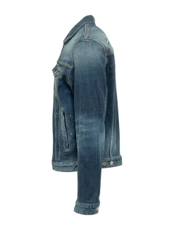 Giacca Sportiva in Denim con Bottoni