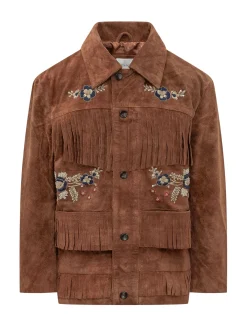 Giacca Western con Frange e Ricami