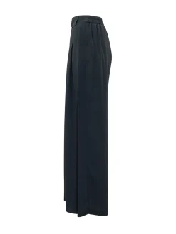 High Waisted Wide Leg Trousers with Pleats