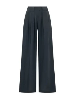 High Waisted Wide Leg Trousers with Pleats