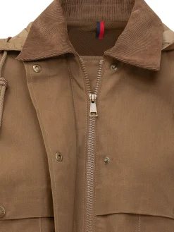 Hooded Jacket with Patch Pockets