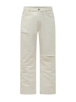 Jeans Dritti con Strappi