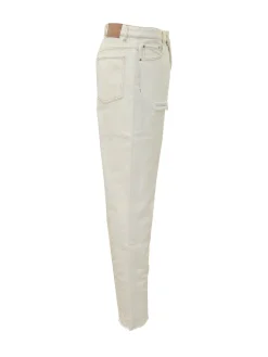 Jeans Dritti con Strappi