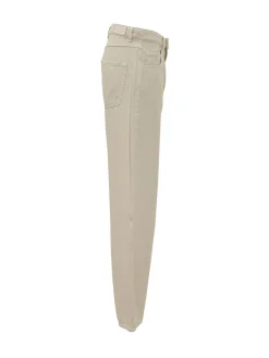 Jeans with Cut Out Details and Frayed Hem