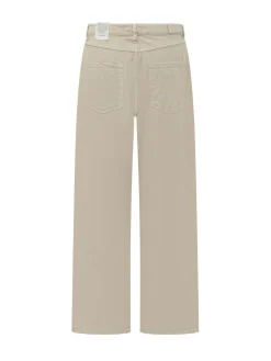 Jeans with Cut Out Details and Frayed Hem