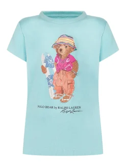 Jersey T-shirt with Bear Print