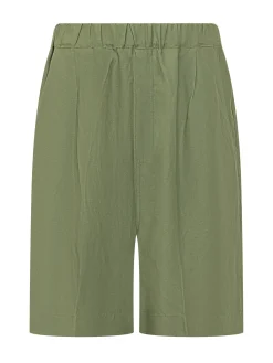 Knee Length Shorts with Elastic Waistband
