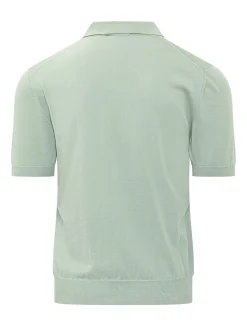 Knit Polo Shirt with Collar