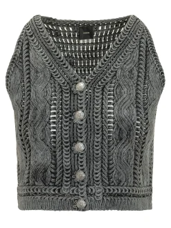 Knit Top with Buttons