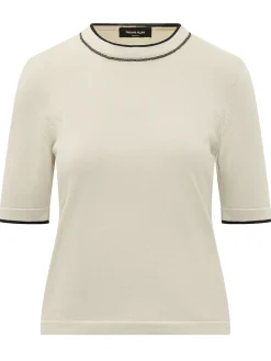 Knit T-shirt with Short Sleeves