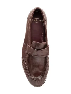 Loafer with Rounded Toe and Strap Detail