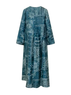 Long Dress with Ornamental Print