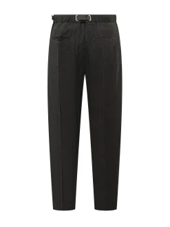 Long Pants with Belt and Pleats