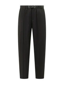 Long Pants with Belt and Pleats