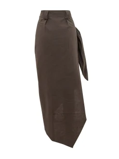 Long Sarong Skirt with Pattern