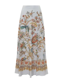 Long Skirt with Floral Print
