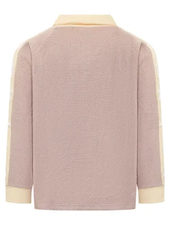 Long Sleeve Terry Polo with Logo