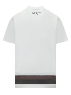 Loose Fit Belt Print T-shirt