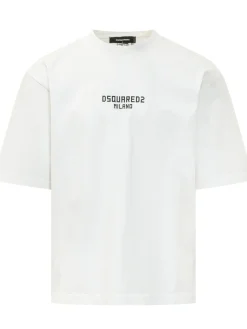Loose Fit T-shirt with Logo Print