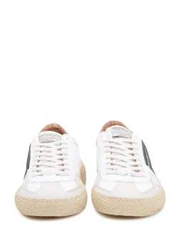 Low Top Sneakers with Laces and Side Panels