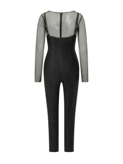 Mesh Detail Jumpsuit