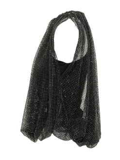 Mesh Top with Rhinestones