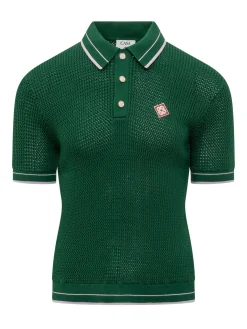 Mini Crochet Mock-neck Polo