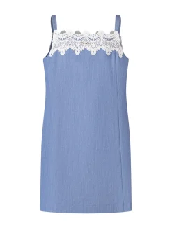 Mini Dress with Straps and Lace