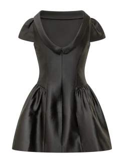 Mini Dress with Voluminous Sleeves