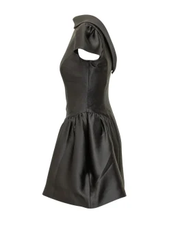 Mini Dress with Voluminous Sleeves
