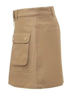 Mini Skirt with Pockets and Front Zip