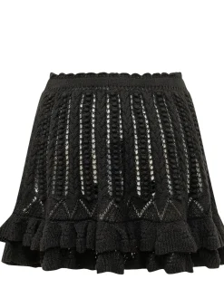 Nelle Knit Skirt with Ruffle Hem