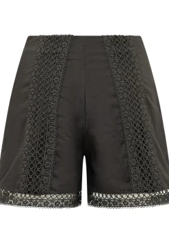 Oralia Shorts with Broderie Details