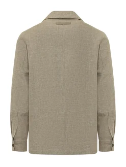 Overshirt with Patch Pockets and Buttons