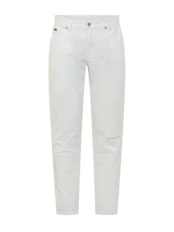 Pantaloni a Cinque Tasche con Strappo