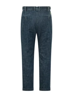 Pantaloni Herny Cropped con Risvolto