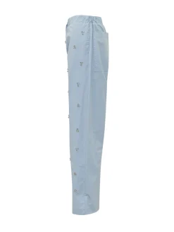 Pants with Drawstring and Appliques